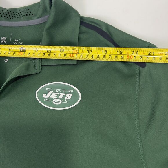New York Jets XL Nike NFL On Field Dri-Fit Polo Shirt Green Football Game Day - Picture 9 of 14